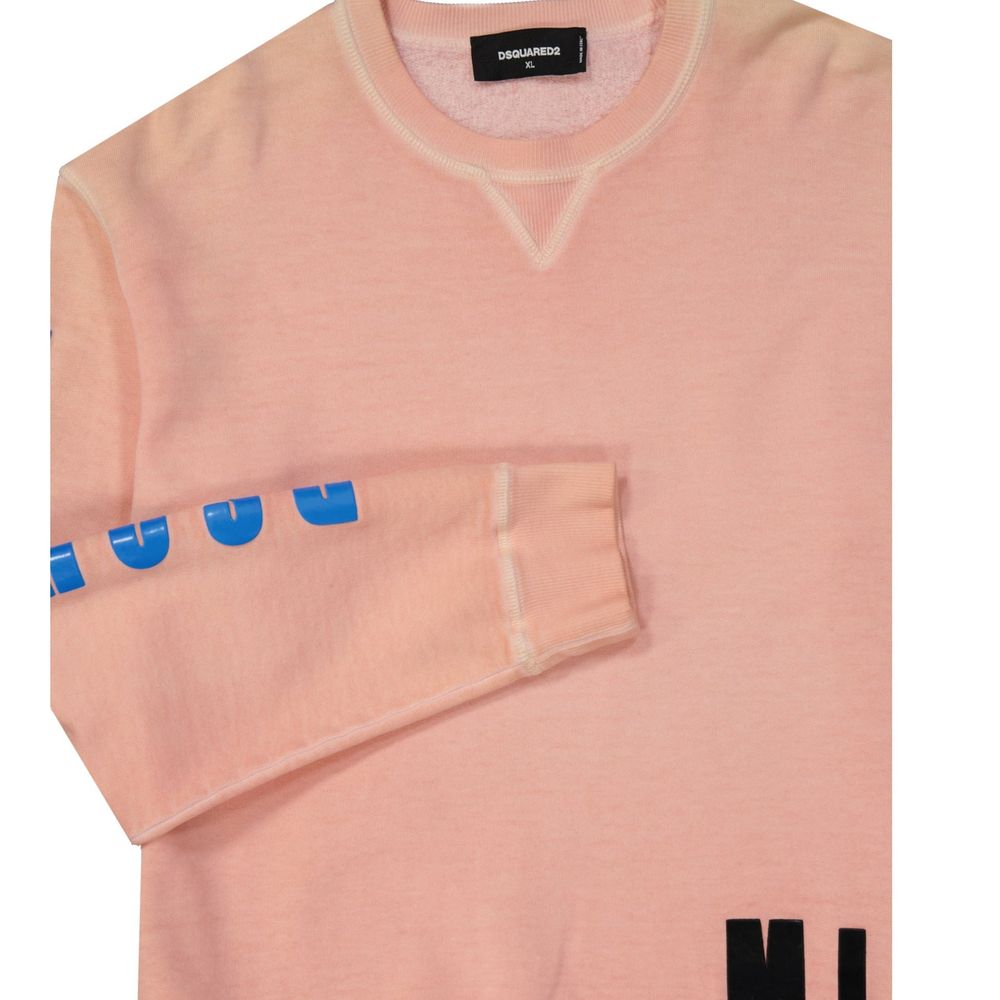 Dsquared² Orange Cotton Men's Sweatshirt