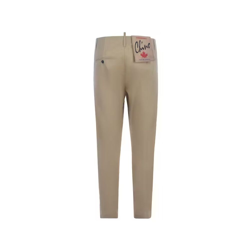 Dsquared² Beige Cotton Chino Men's Pants