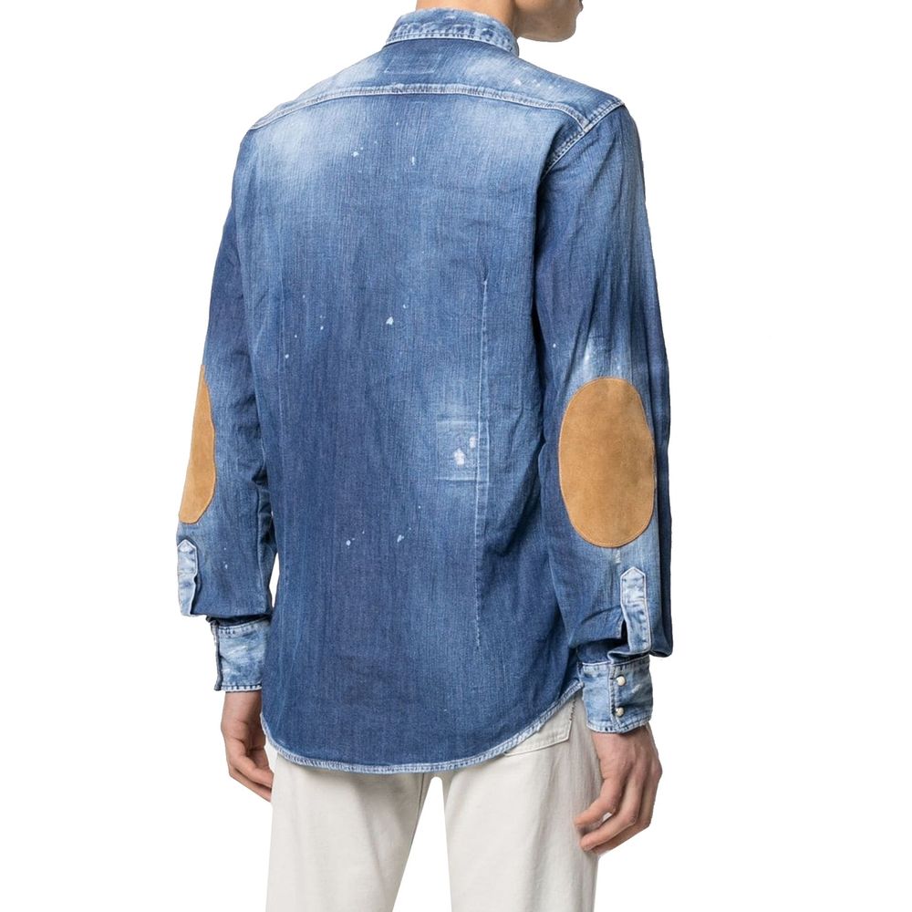 Dsquared² Blue Denim Men's Shirt