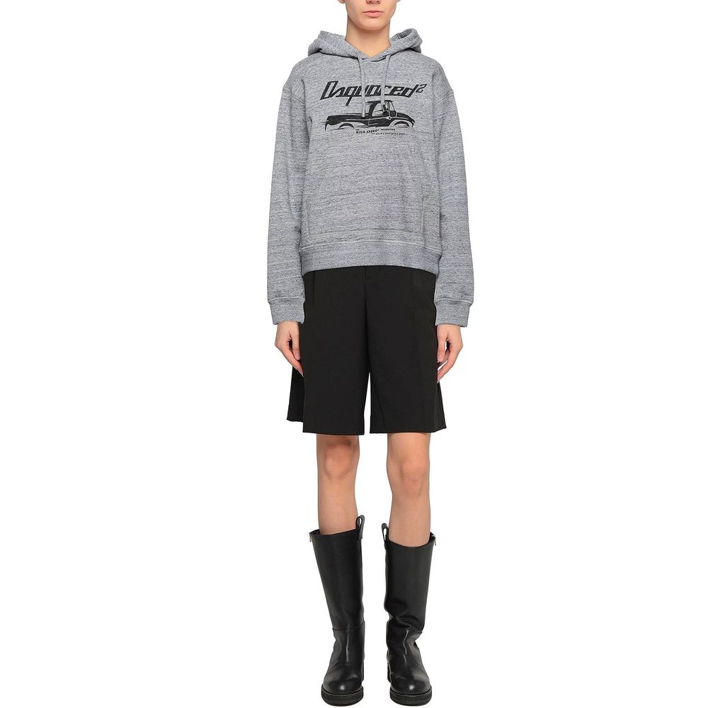 Dsquared² Gray Cotton Women's Sweatshirt