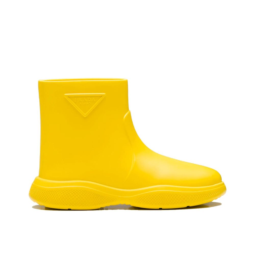 Prada Bicolor Rubber Rain Women's Boots