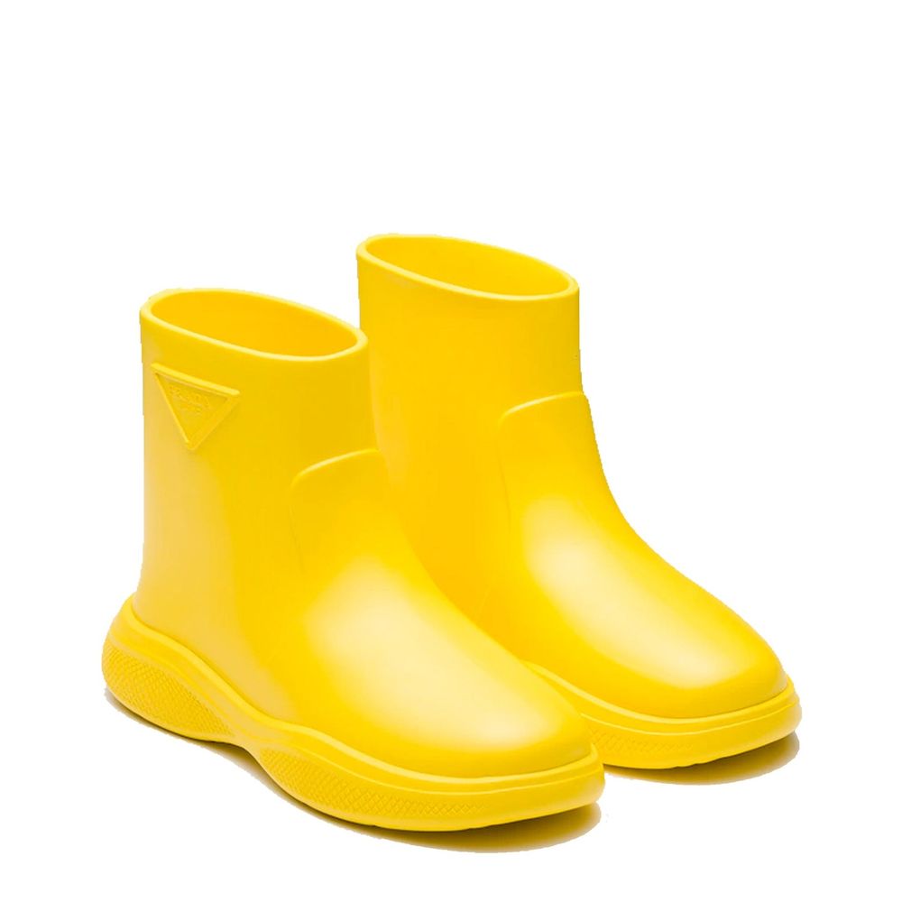 Prada Bicolor Rubber Rain Women's Boots