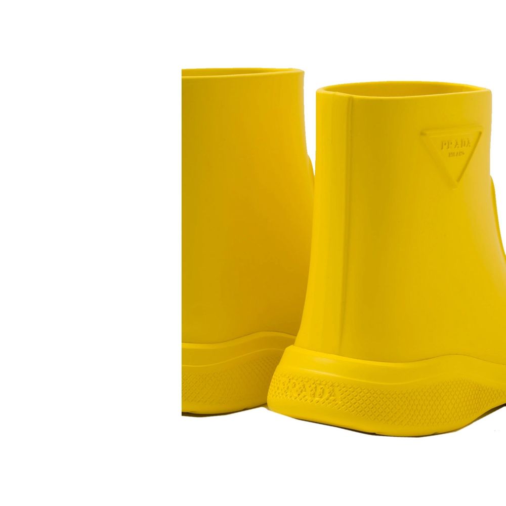 Prada Bicolor Rubber Rain Women's Boots