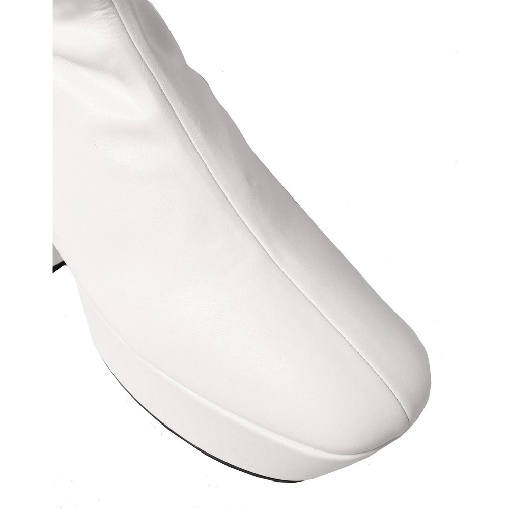 Prada White Polyethylene Lace-Up Women's Boots