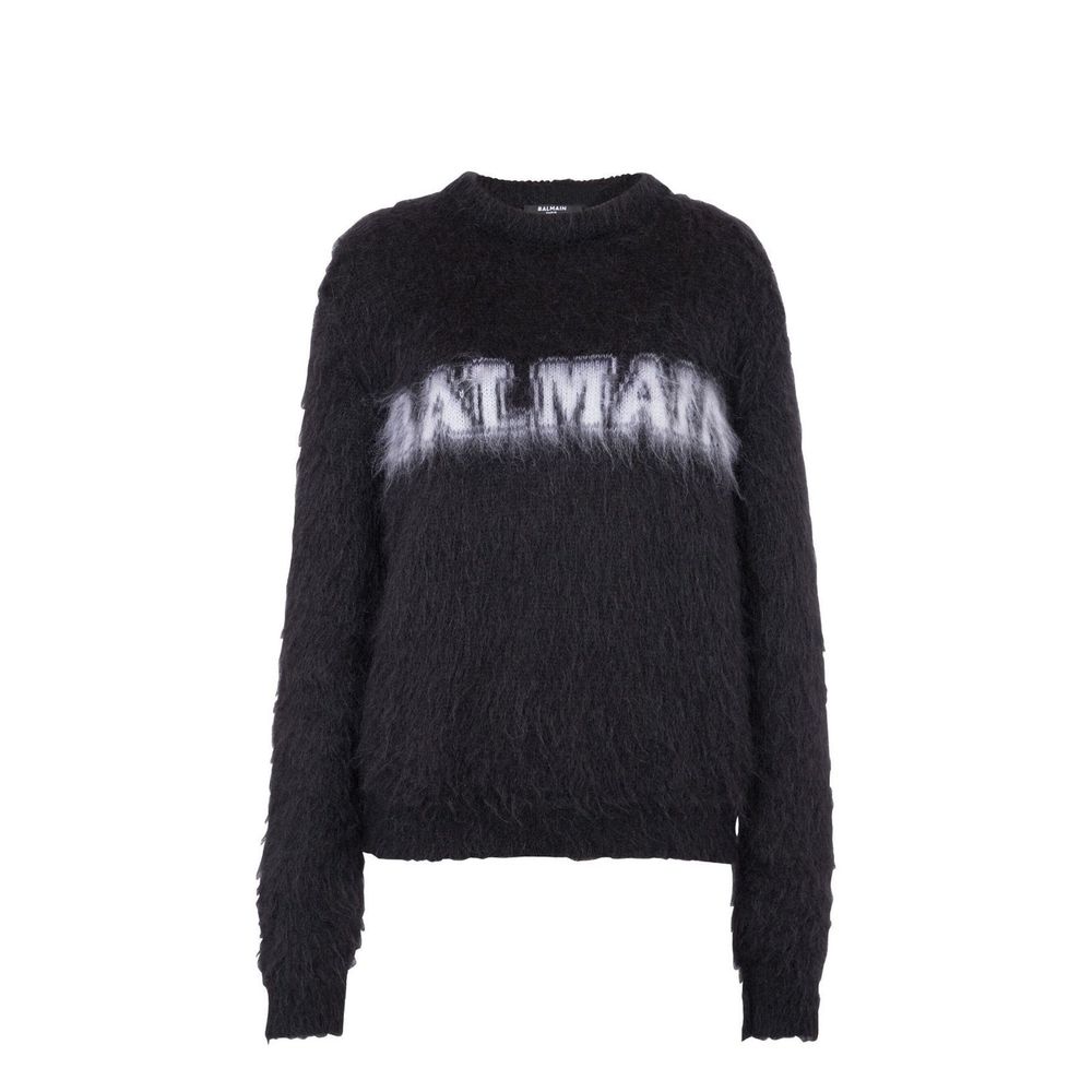Balmain Black Mohair Women's Sweatshirt