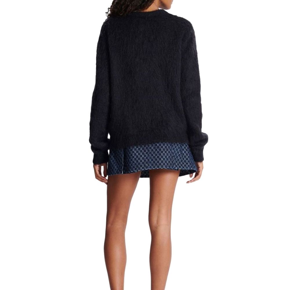 Balmain Black Mohair Women's Sweatshirt