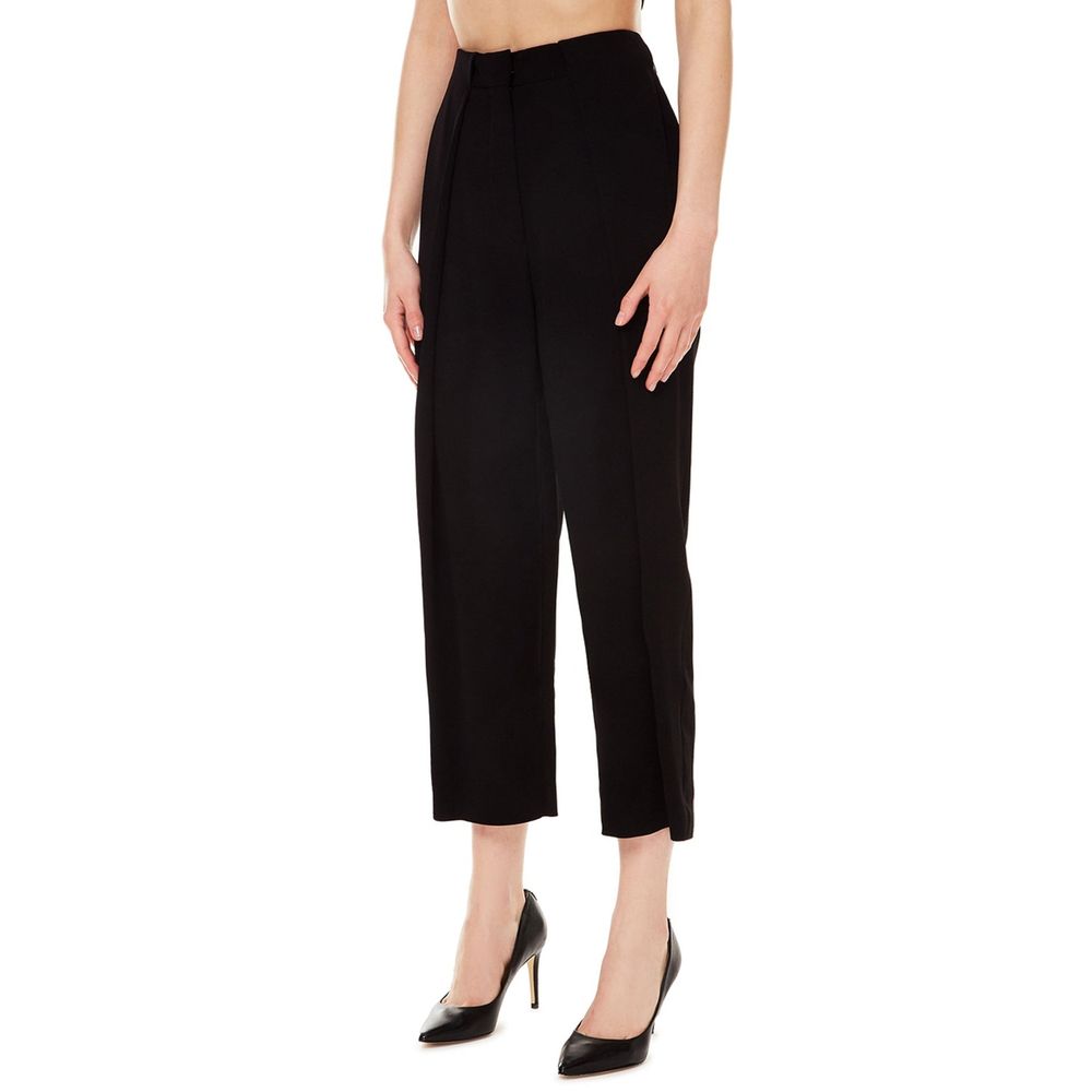 Balmain Black Viscose Casual Women's Pants