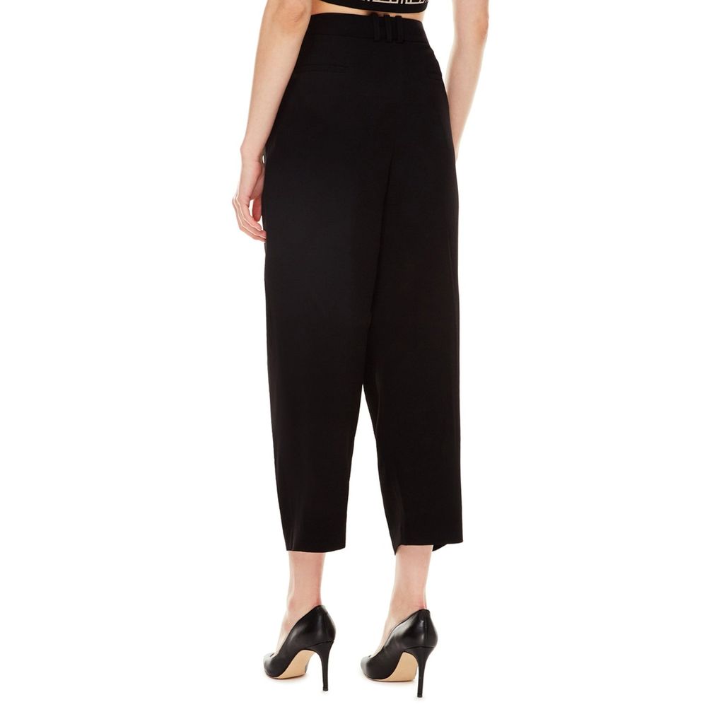 Balmain Black Viscose Casual Women's Pants