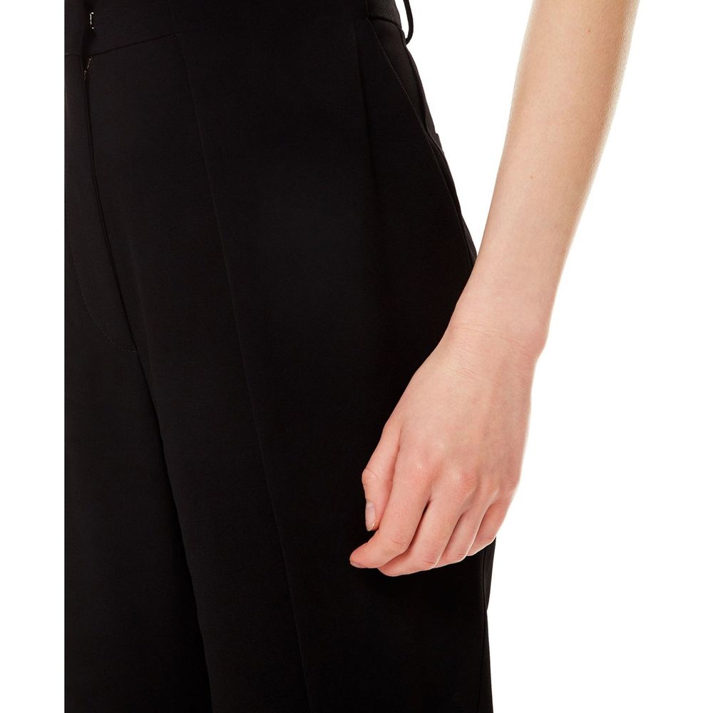 Balmain Black Viscose Casual Women's Pants