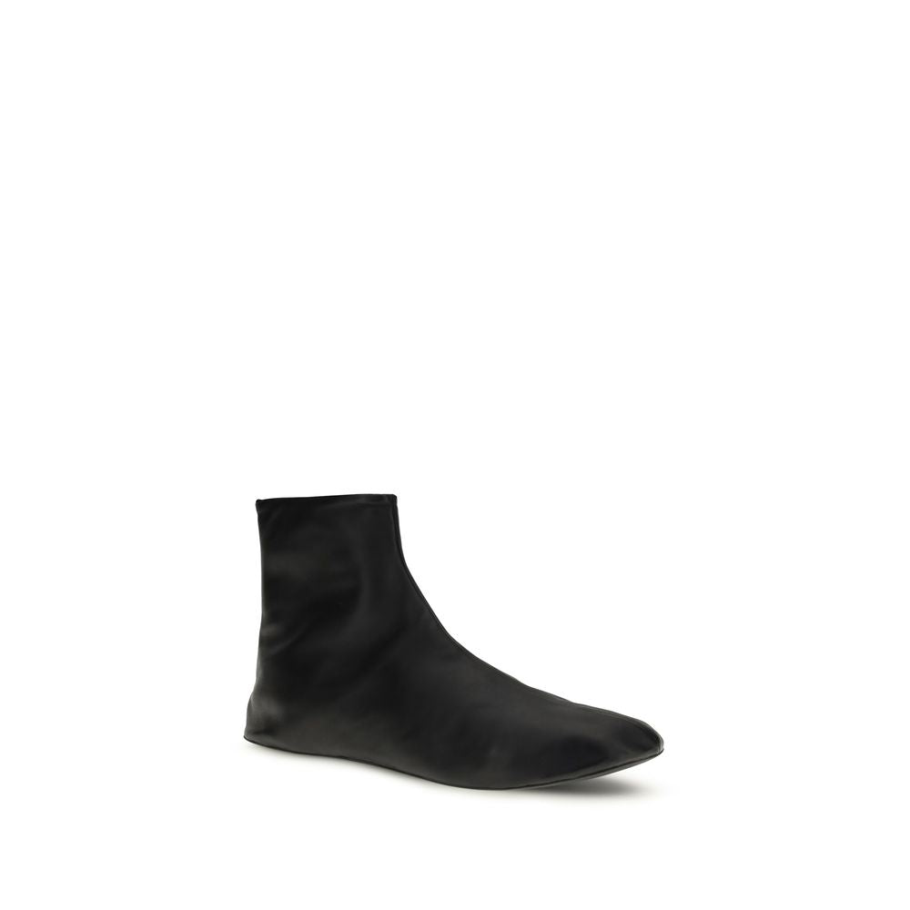The Row Black Lamb Ovis Aries Aries Ankle Women's Boots