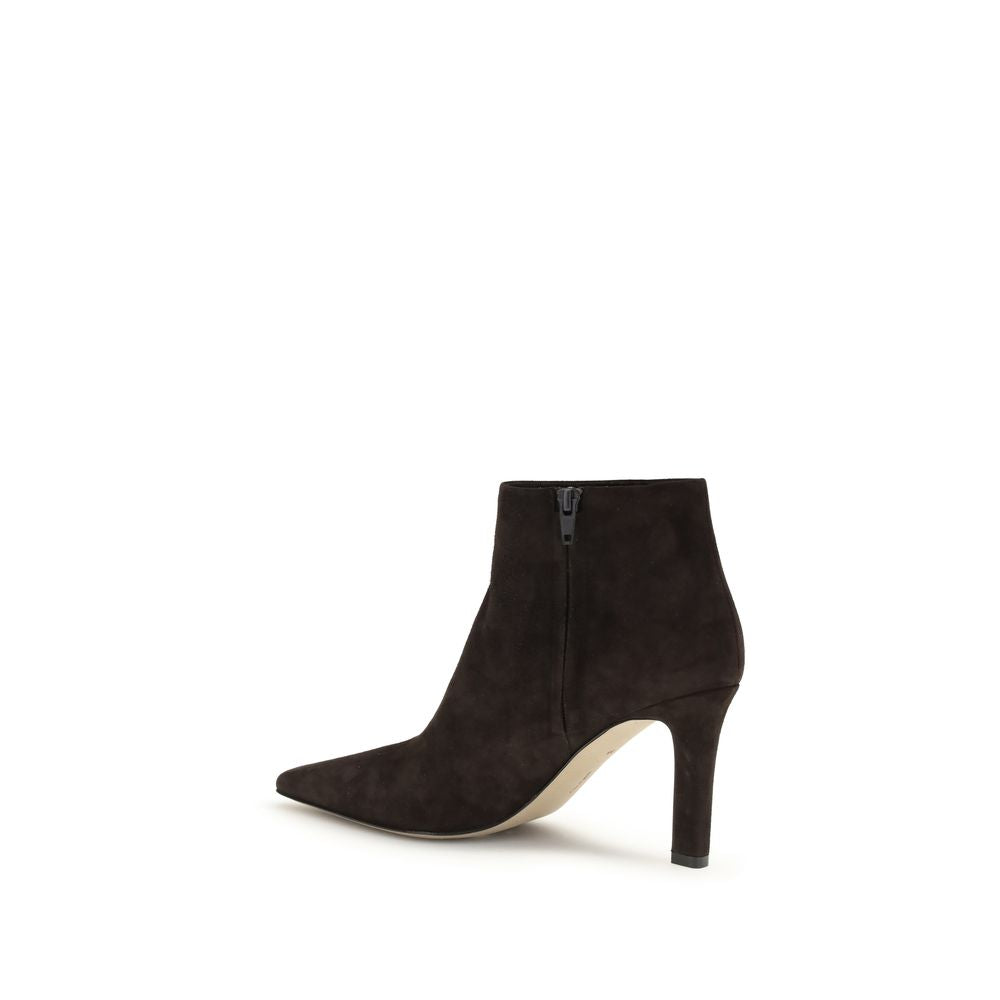 The Row Brown Lamb Leather Ankle Women's Boots