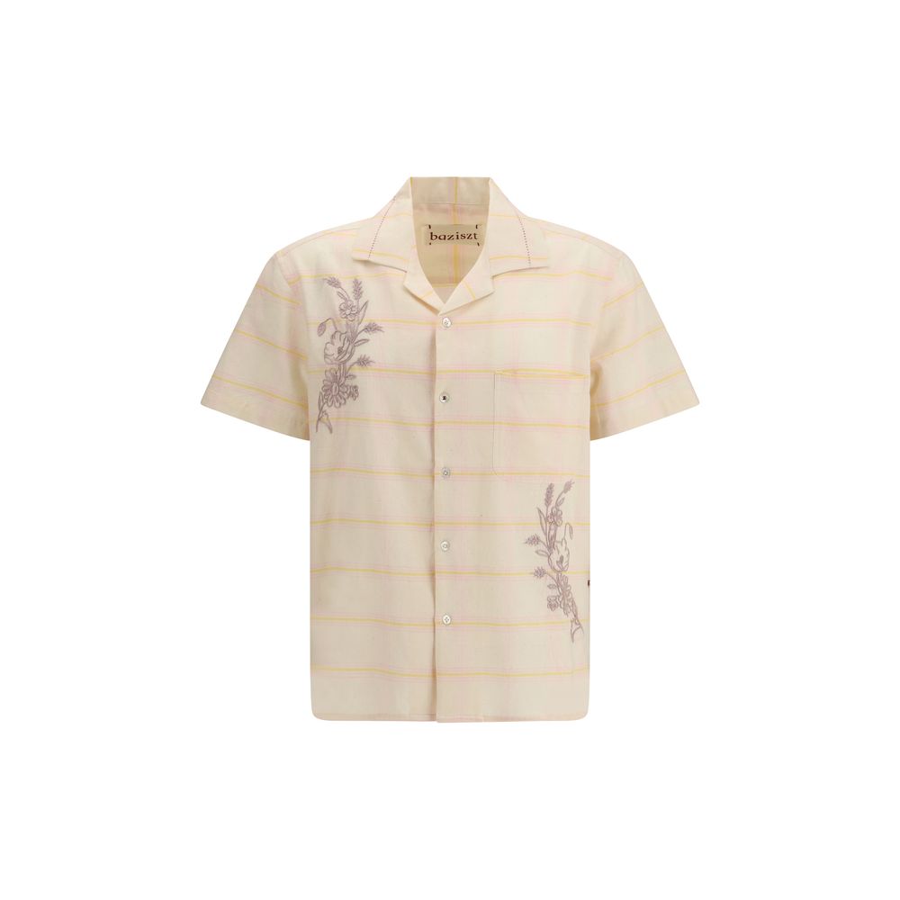 Baziszt Multicolor Cotton Shortsleeve Men's Shirt