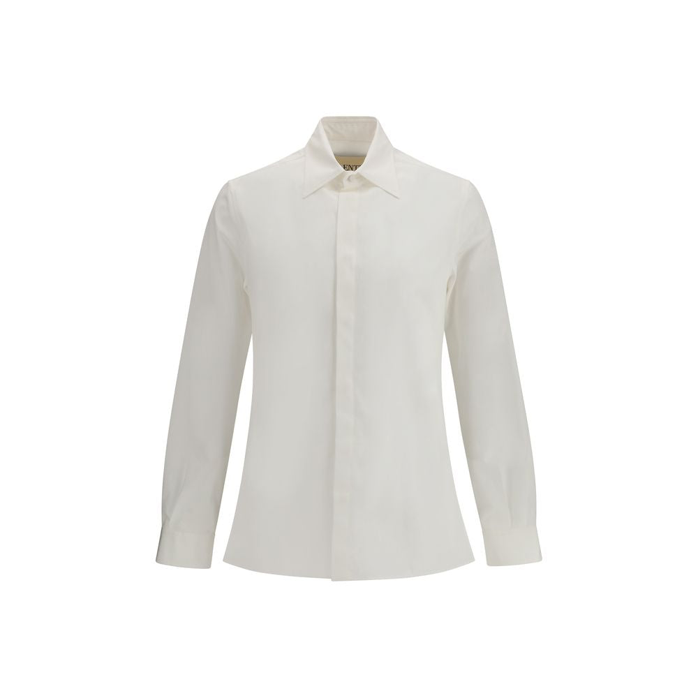 Valentino Garavani White Cotton Dress Men's Shirt