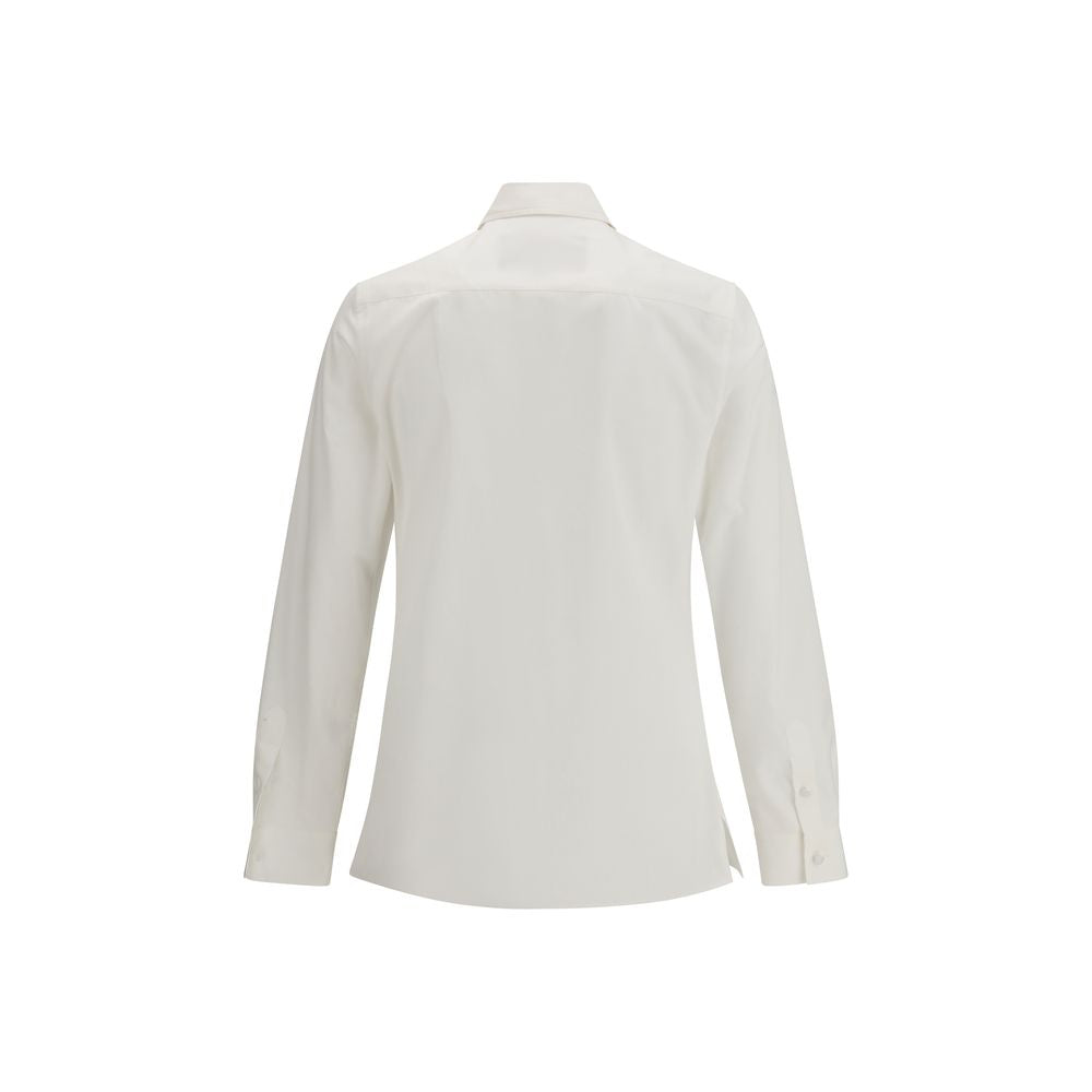 Valentino Garavani White Cotton Dress Men's Shirt