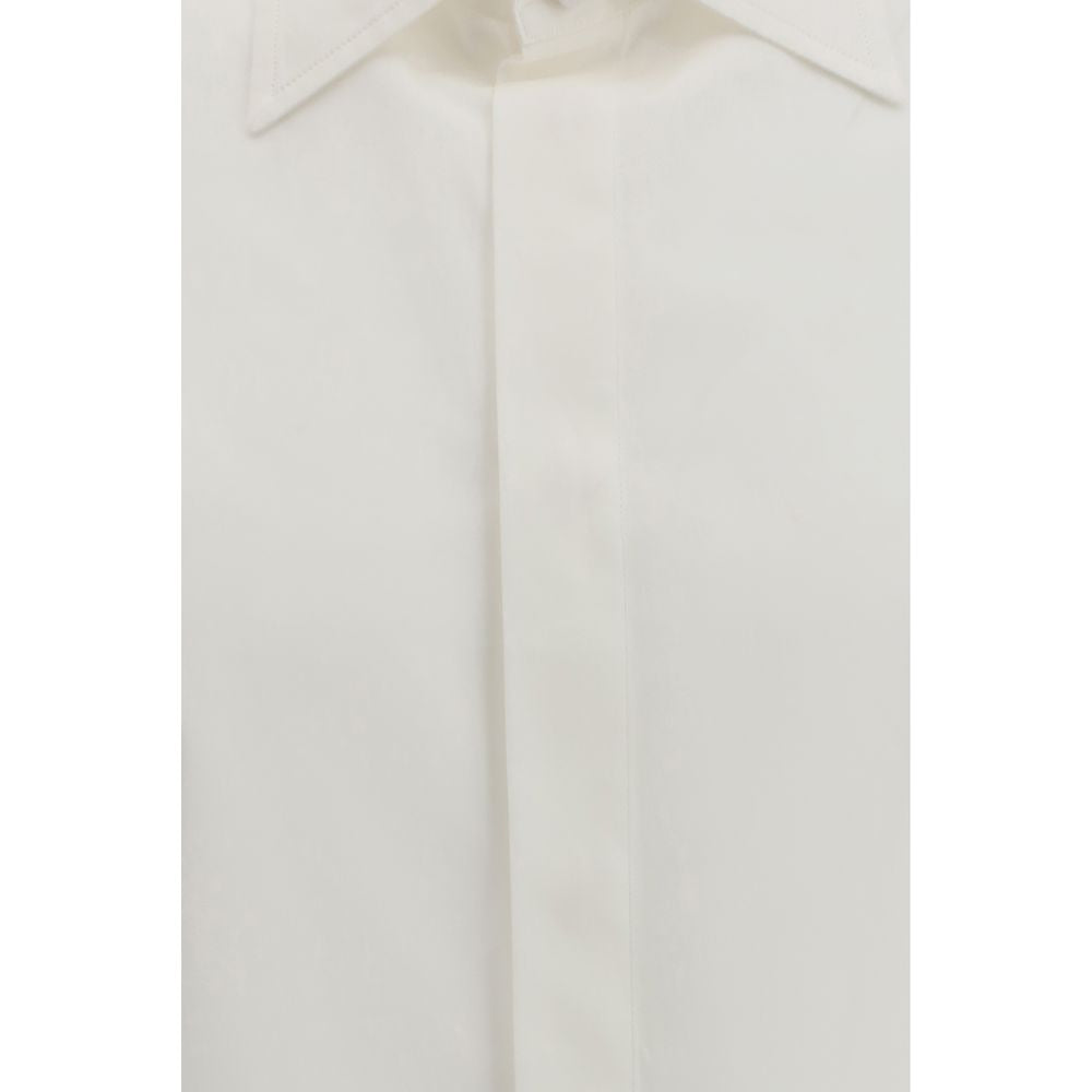 Valentino Garavani White Cotton Dress Men's Shirt