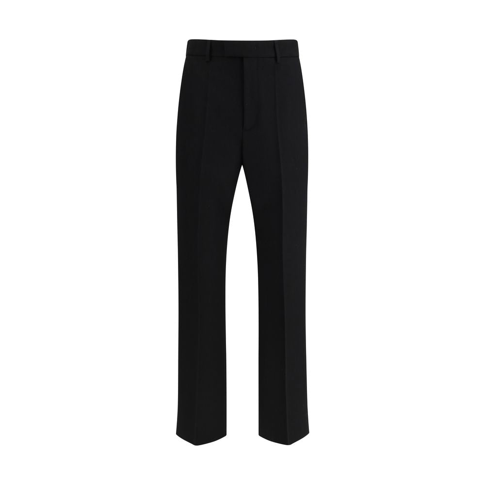 Valentino Garavani Black Wool Oves Aries Dress Men's Pants