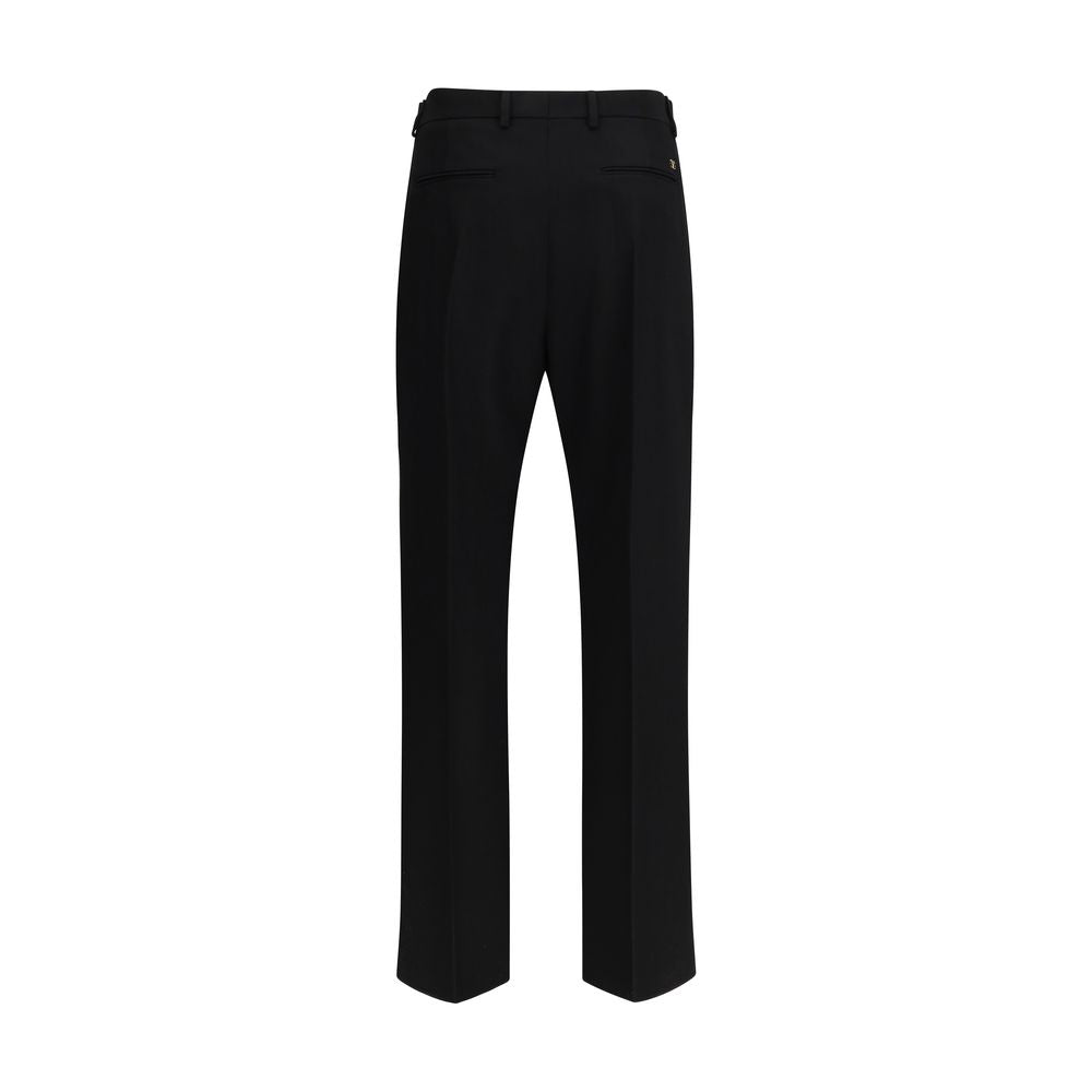 Valentino Garavani Black Wool Oves Aries Dress Men's Pants