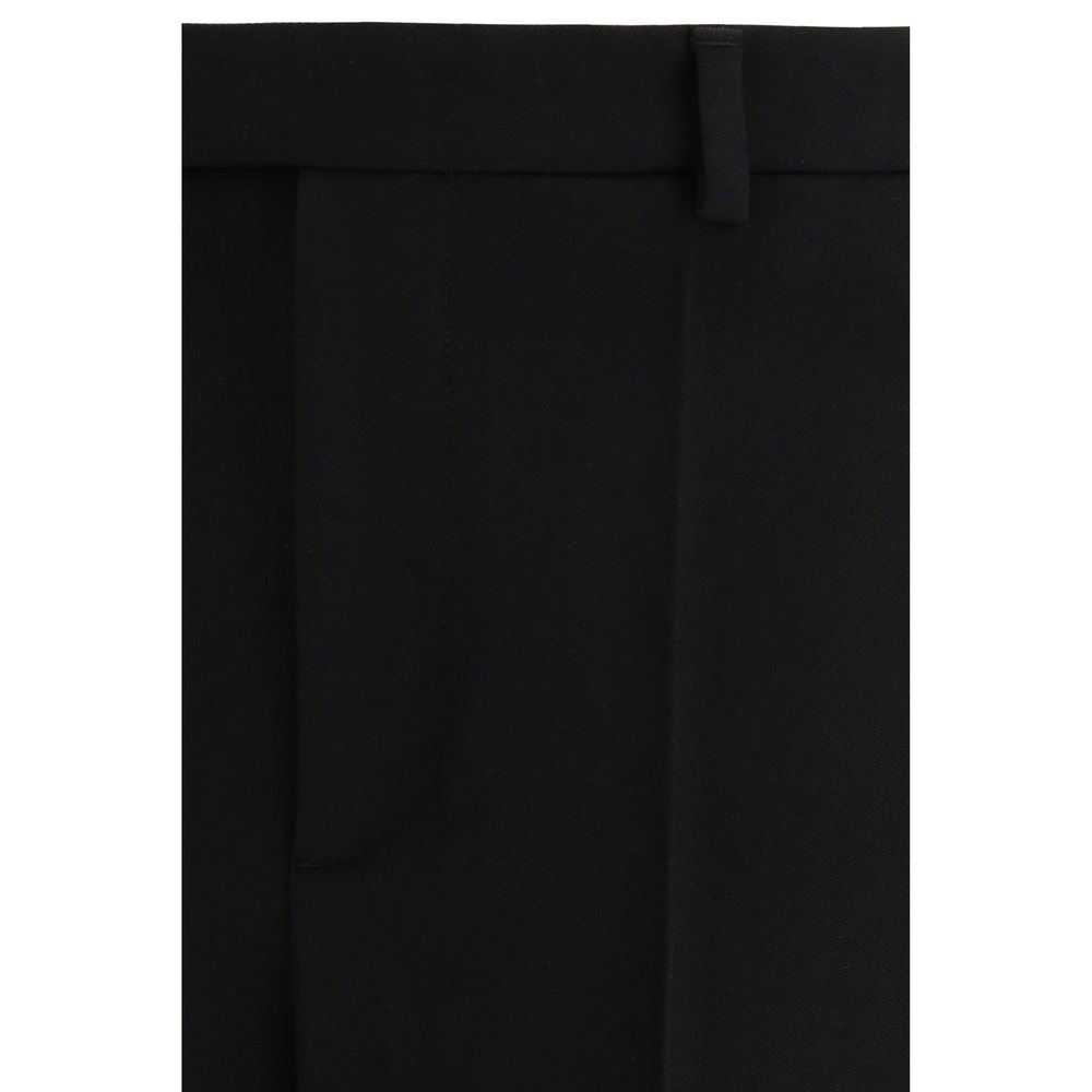 Valentino Garavani Black Wool Oves Aries Dress Men's Pants