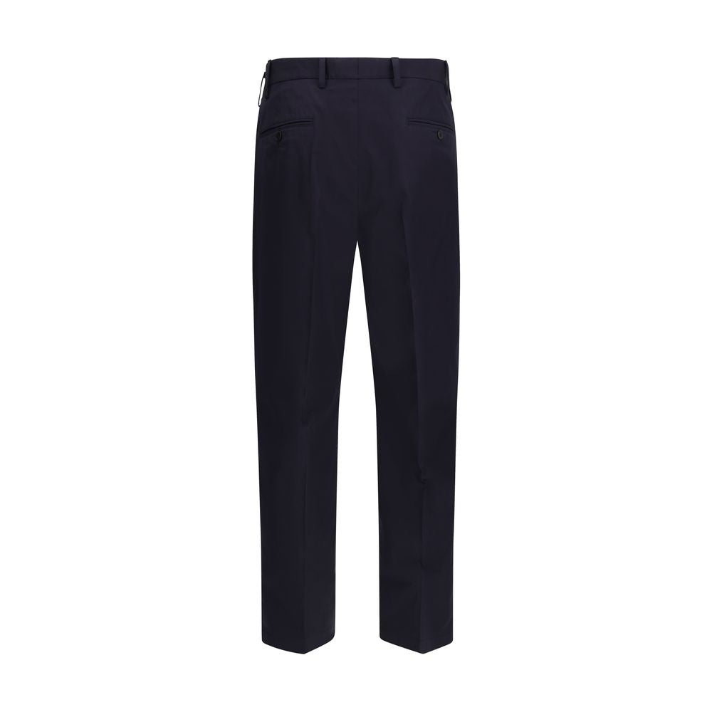 Prada Blue Cotton Casual Men's Pants