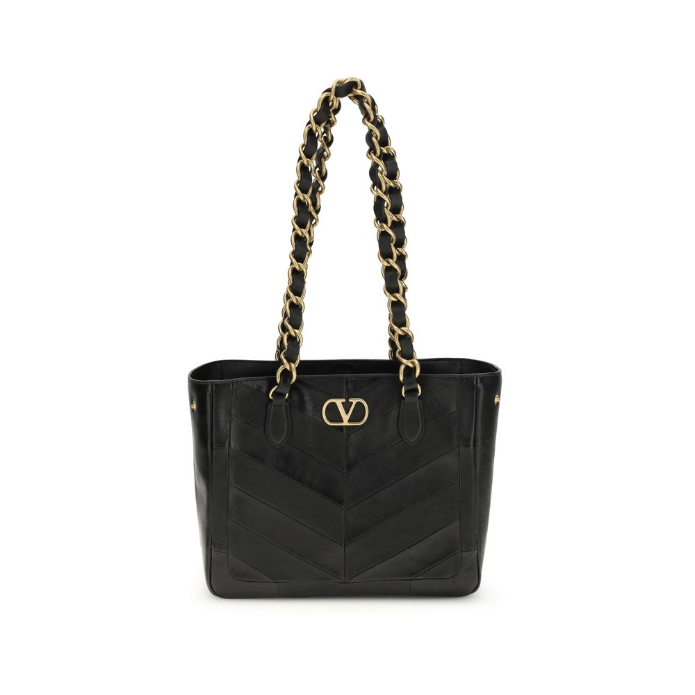 Valentino Garavani Black Napa Leather / Calf Bos Taurus Shoulder Women's Bag