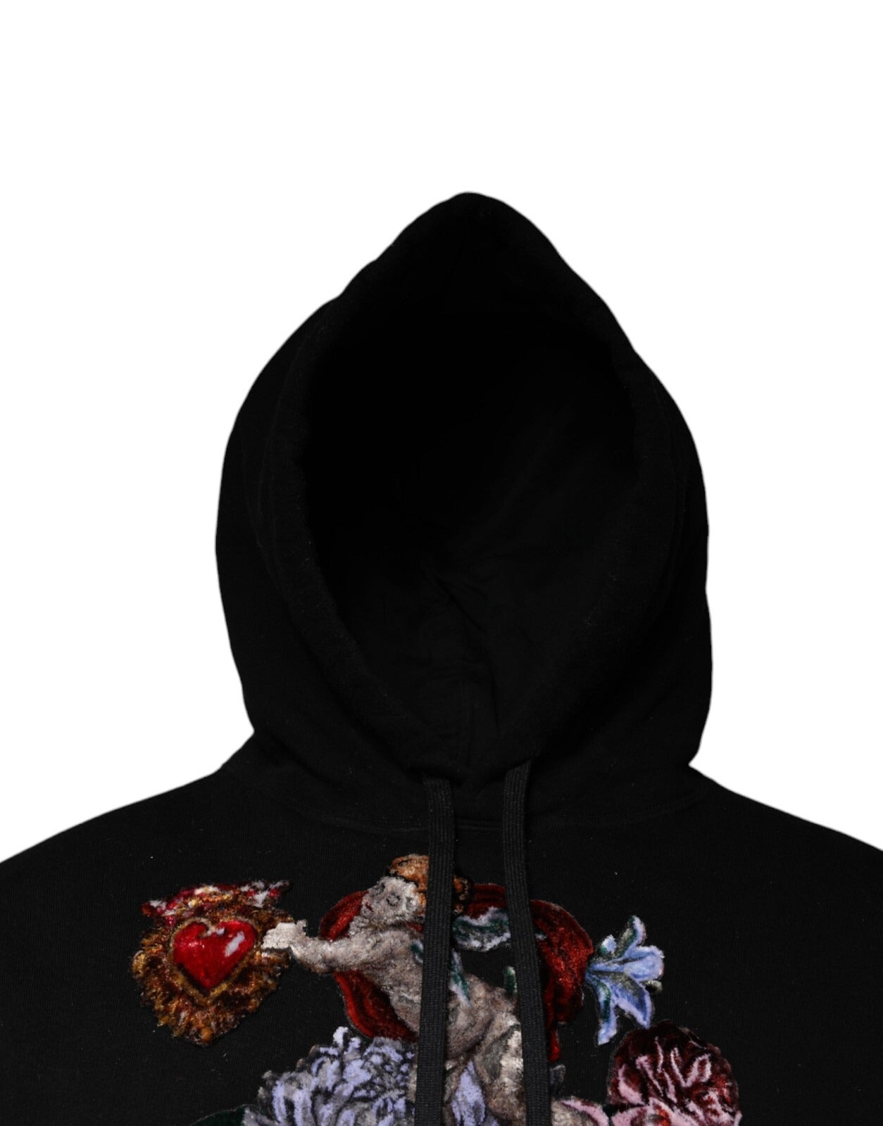 Dolce & Gabbana Black Paradiso Hooded Men Sweatshirt Men's Sweater (Pre-Owned)