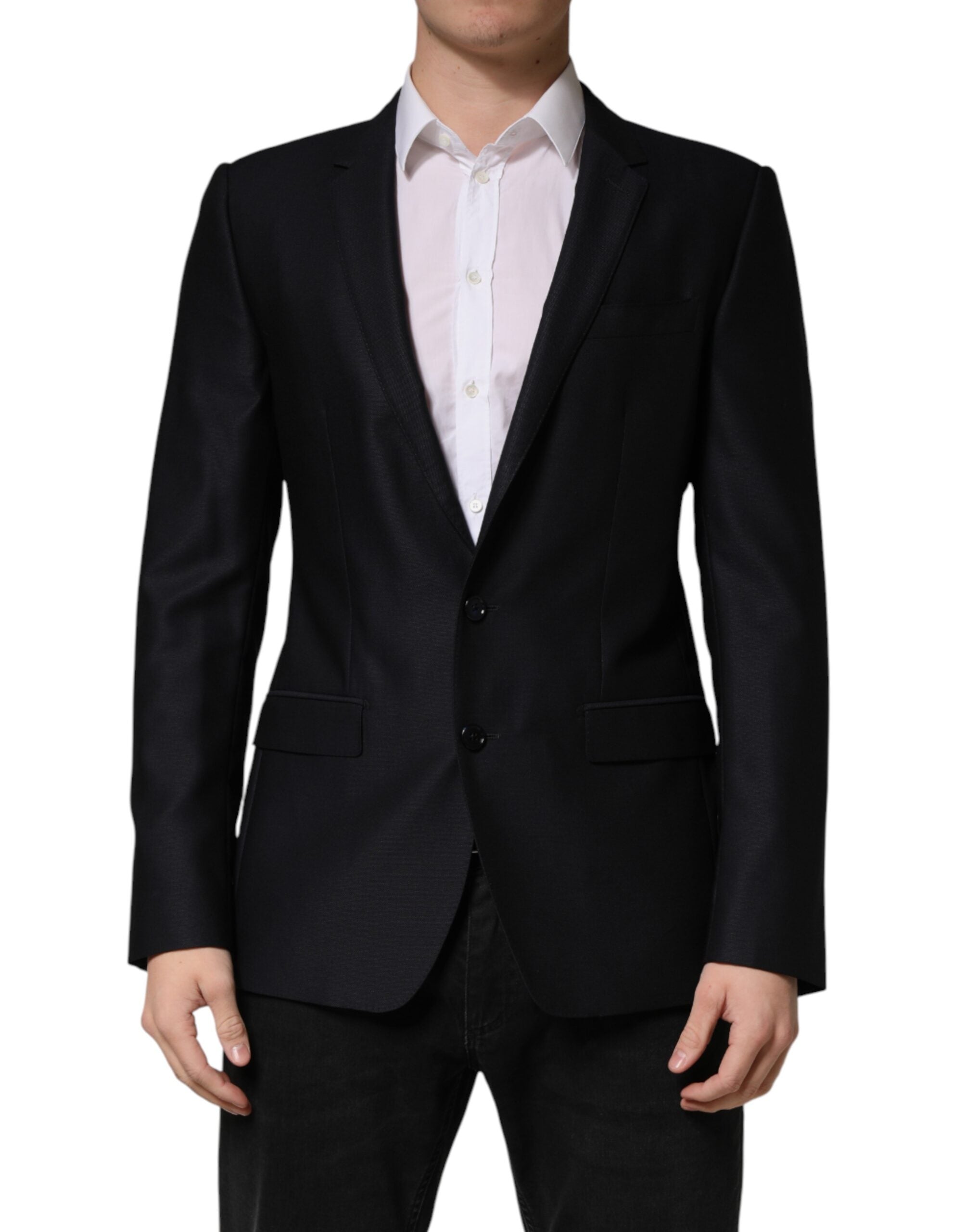 Dolce & Gabbana Blue MARTINI Single Breasted Jacket Women's Blazer