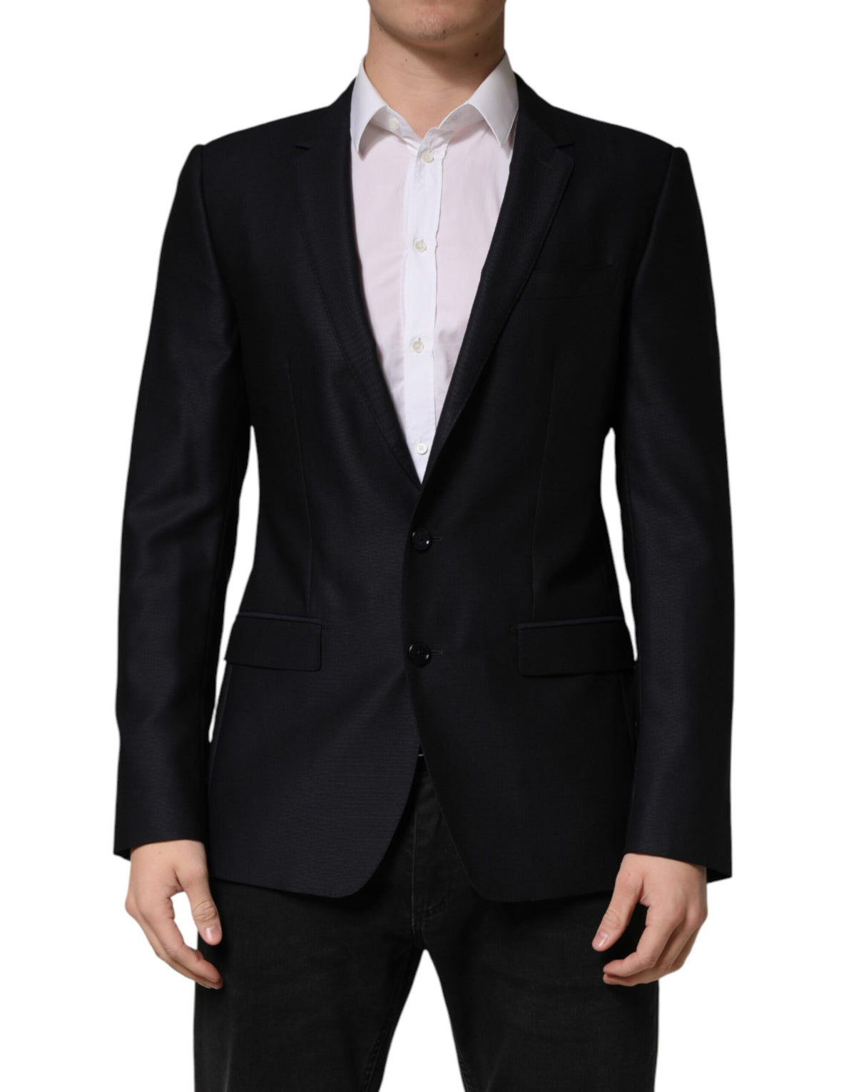 Dolce & Gabbana Blue MARTINI Single Breasted Jacket Women's Blazer
