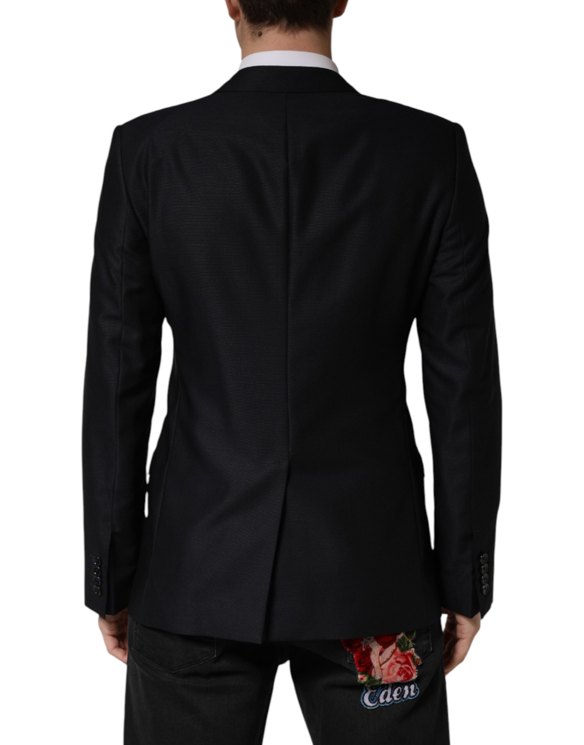 Dolce & Gabbana Blue MARTINI Single Breasted Jacket Women's Blazer