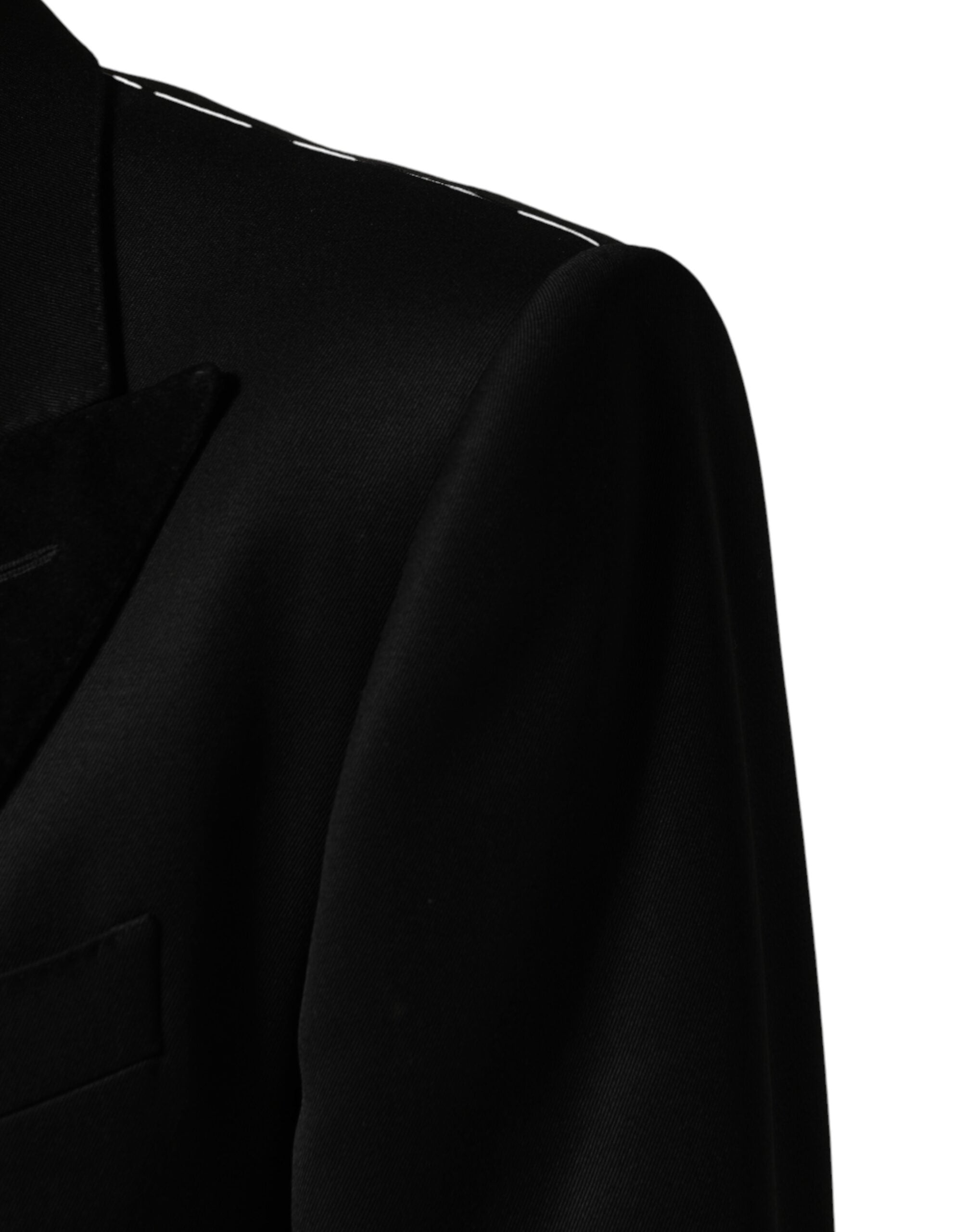 Dolce & Gabbana Black Wool Single Breasted Jacket Men's Blazer (Pre-Owned)