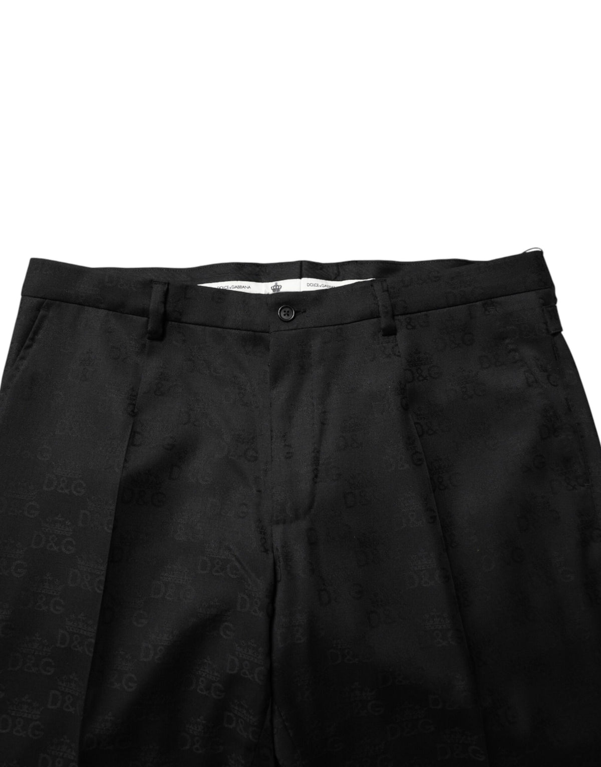 Dolce & Gabbana Black Wool Skinny Dress Formal Trouser Men's Pants