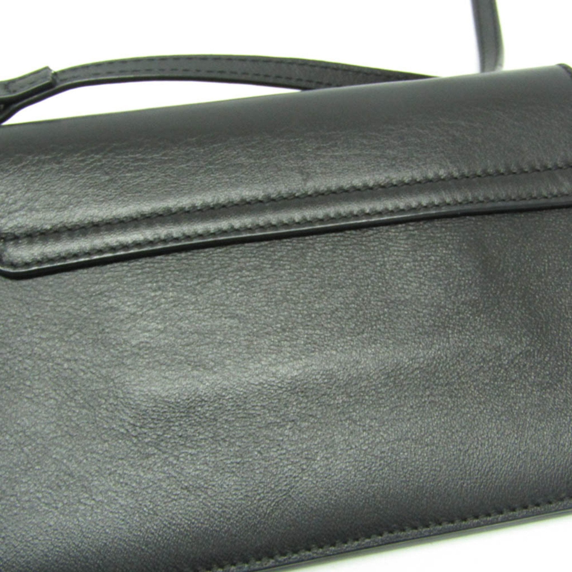 Chloé Black Leather Shoulder Bag (Pre-Owned)