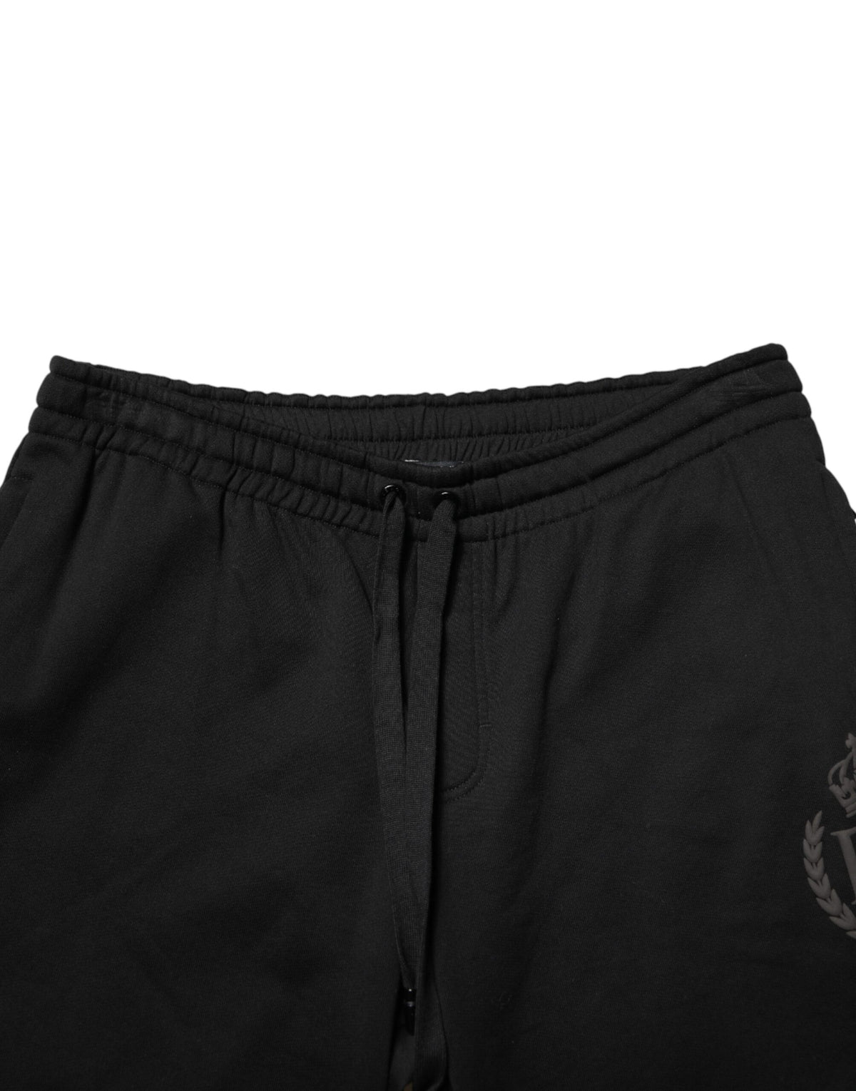 Dolce & Gabbana Black Logo Cotton Skinny Jogger Trouser Men's Pants (Pre-Owned)