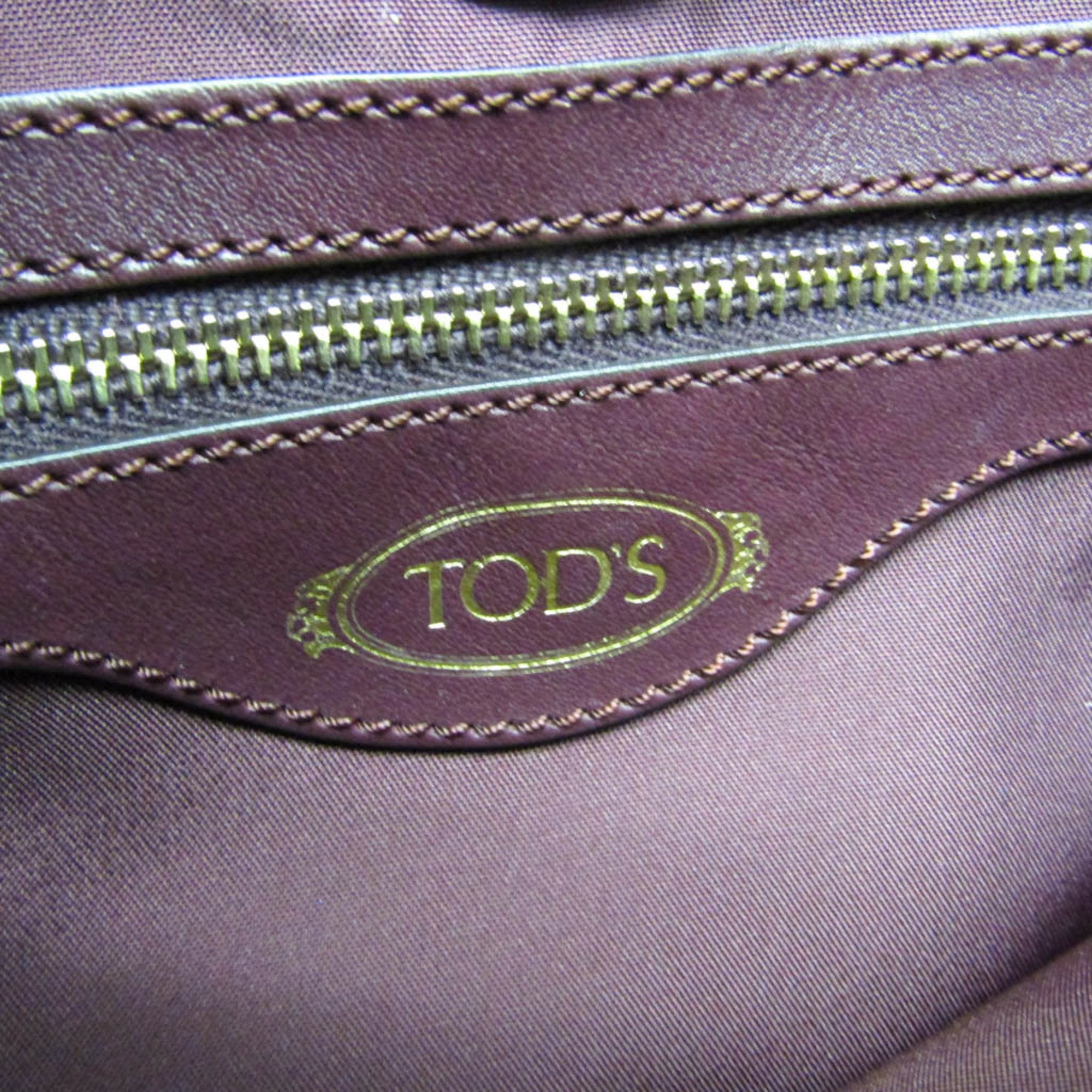 Tod's - Purple Leather Handbag (Pre-Owned)
