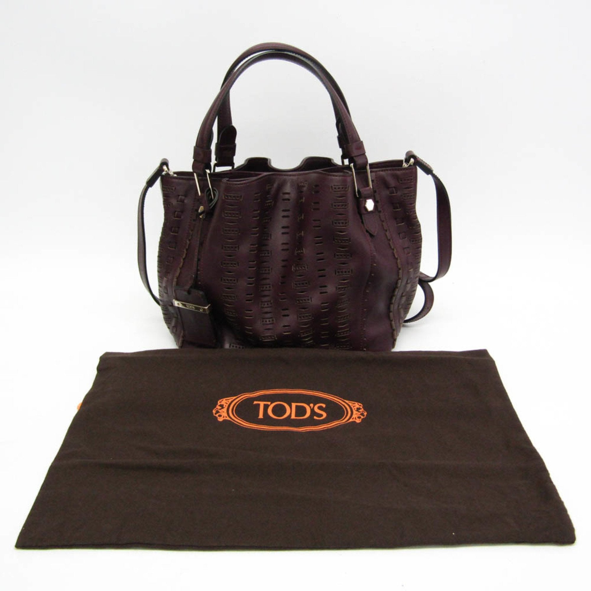 Tod's - Purple Leather Handbag (Pre-Owned)