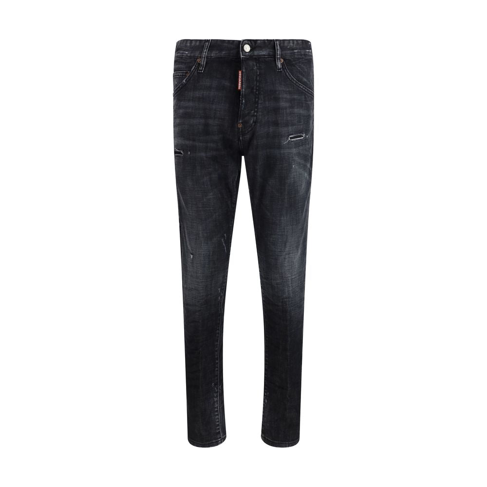 Dsquared² Black Cotton Jeans Men's Denim