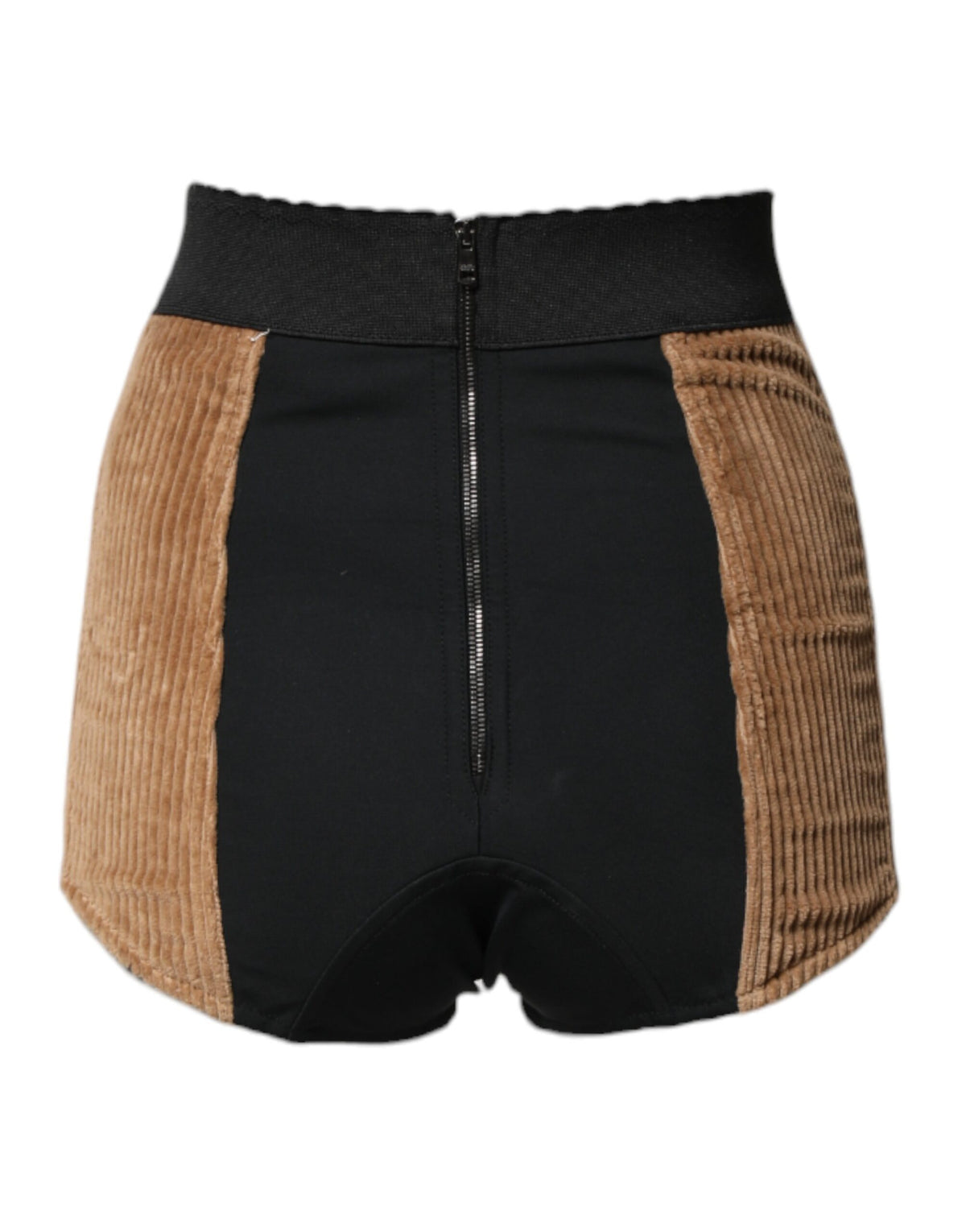 Dolce & Gabbana Brown Cotton High Waisted Hot Pants Women's Shorts