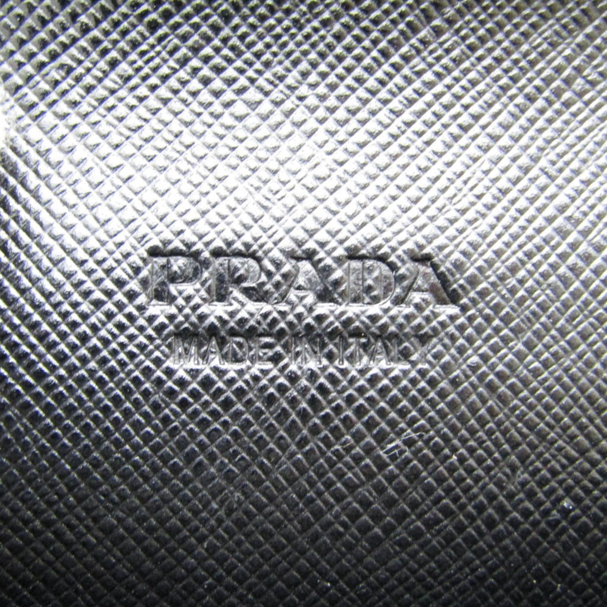 Prada Saffiano Black Leather Wallet  (Pre-Owned)