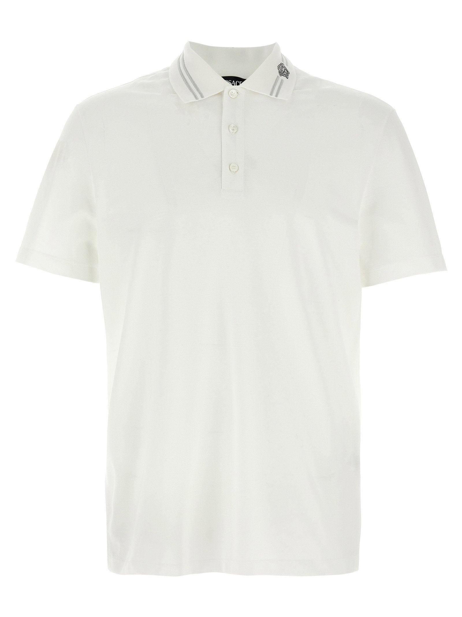 Versace Men's Medusa Embroidery Polo Shirt