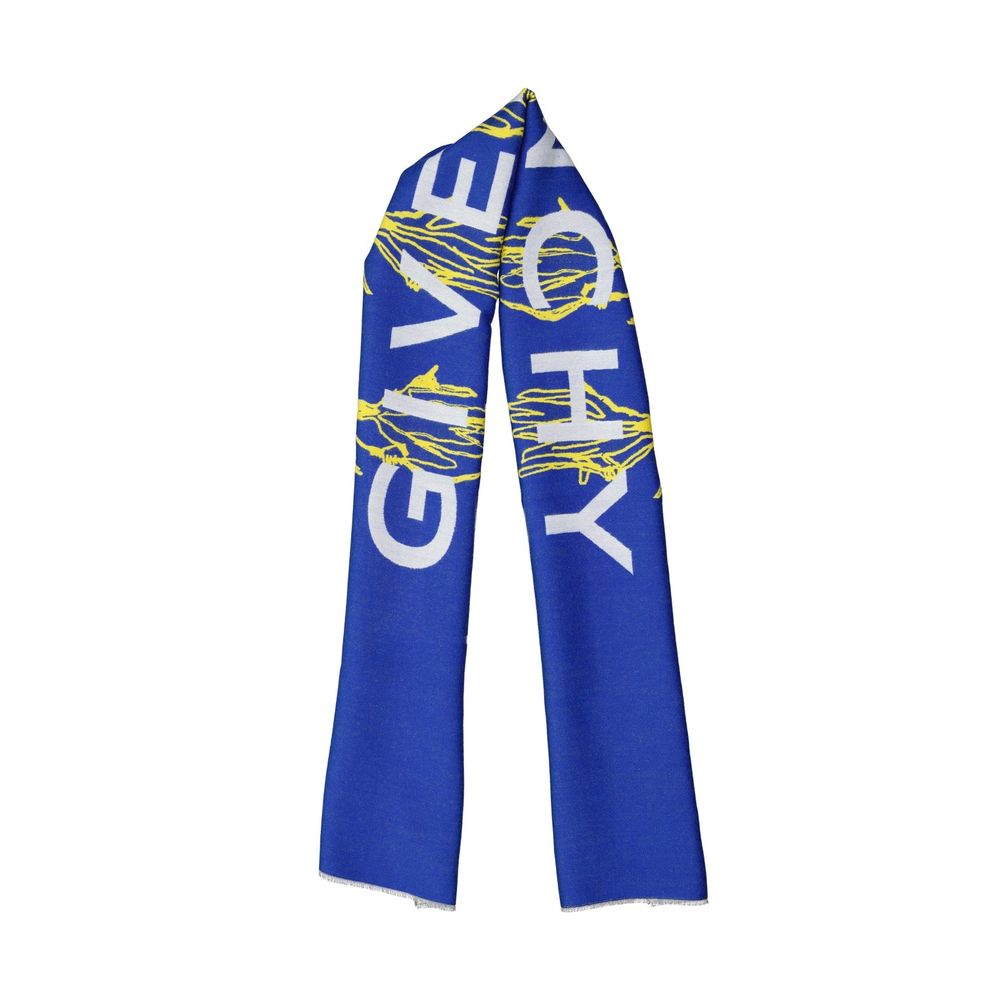 Givenchy Blue Silk Men's Foulard