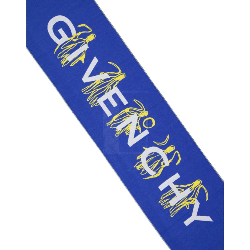 Givenchy Blue Silk Men's Foulard