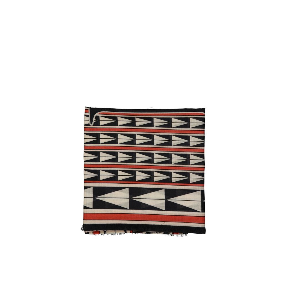 Lanvin Black Wool Women's Foulard
