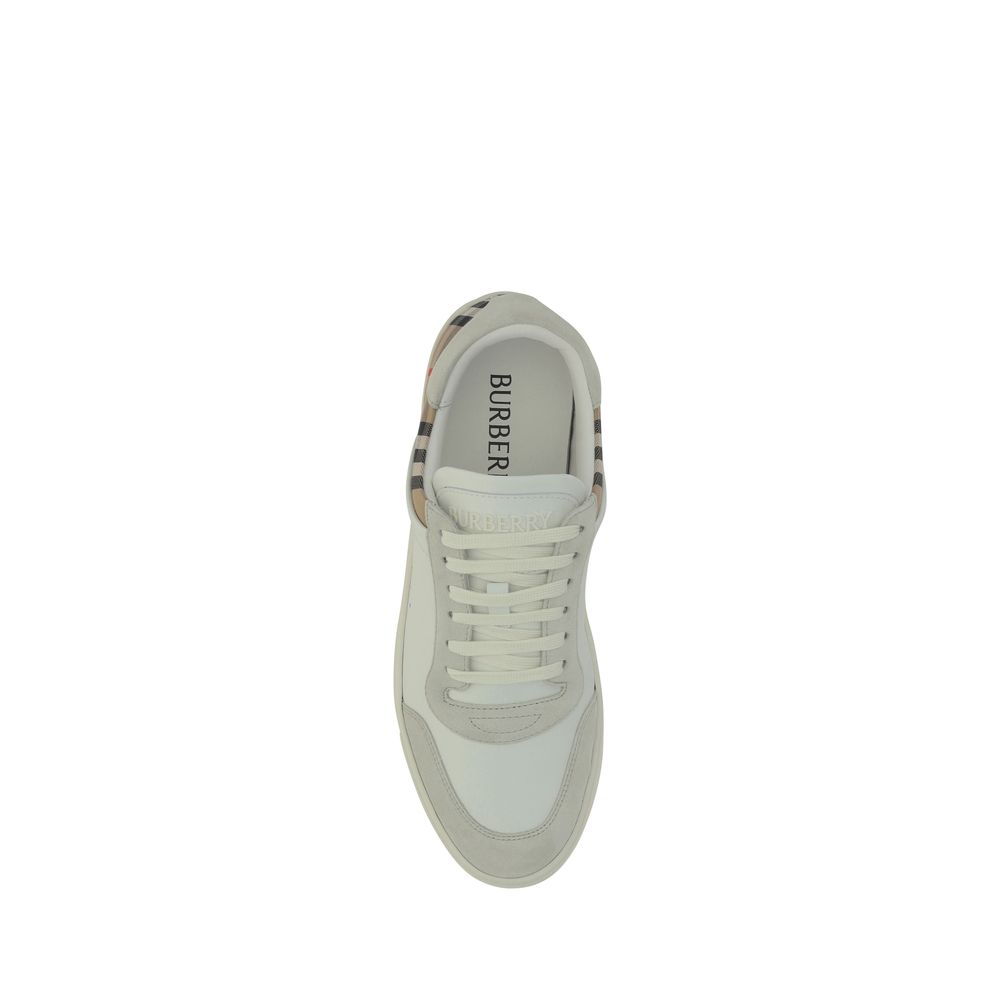 Burberry White Rubber Men's Sneakers
