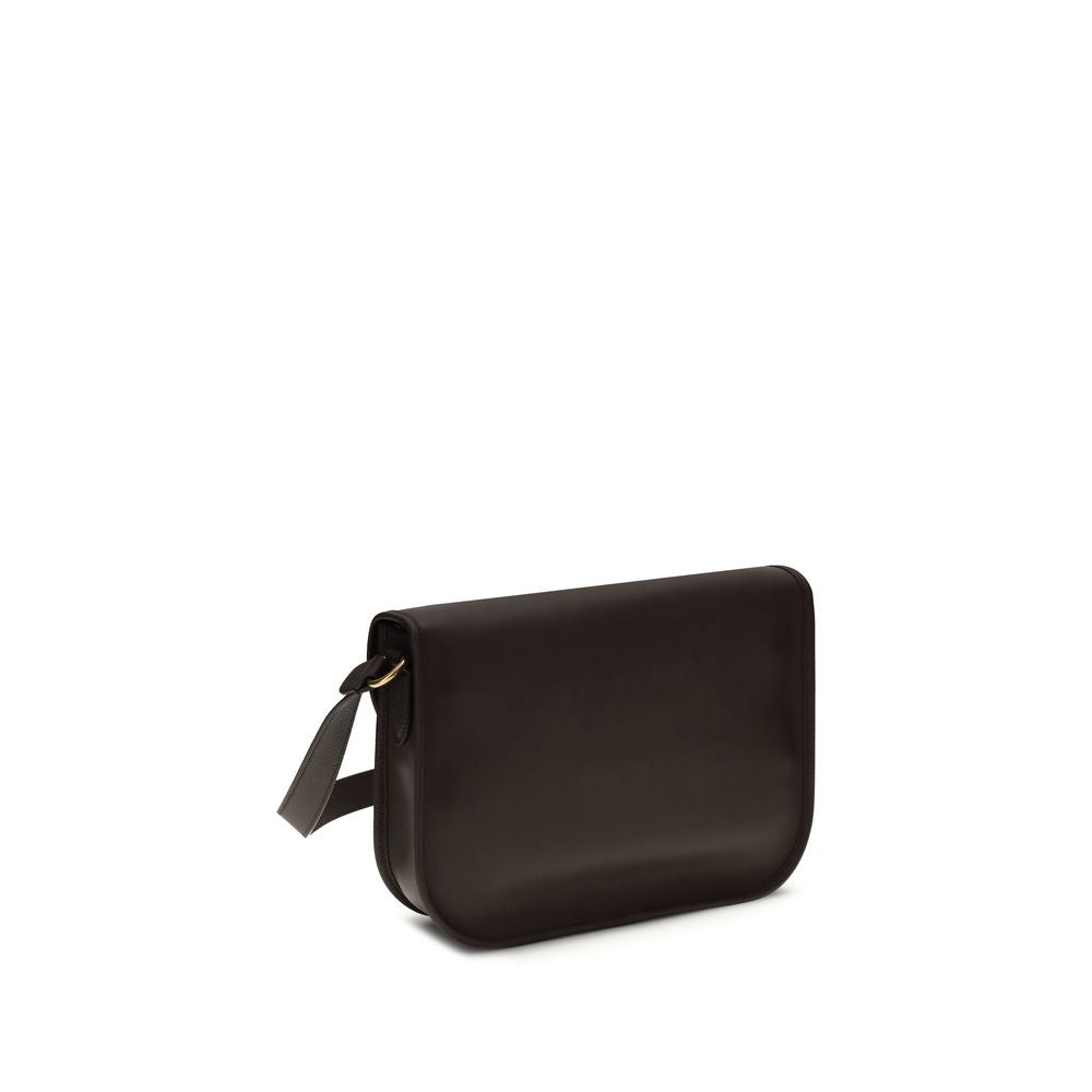 Valentino Garavani Brown Calf Leather Bos Taurus Shoulder Men's Bag