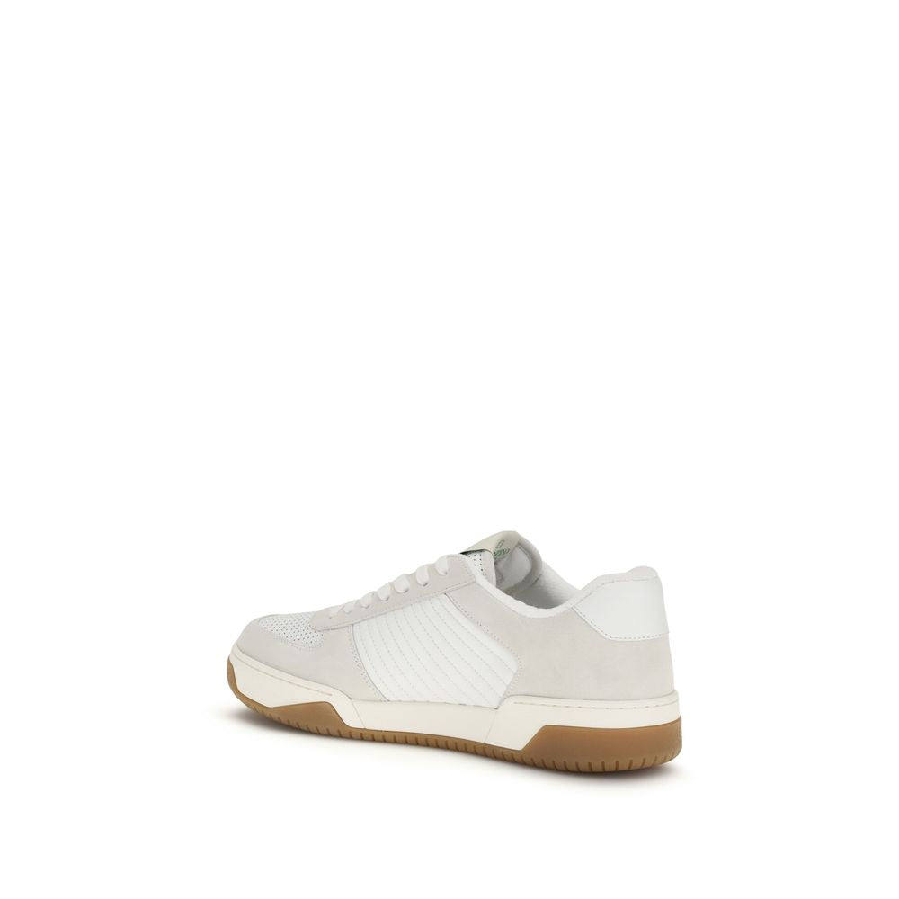 Valentino Garavani White Calf Leather Bos Taurus Athletic Men's Sneakers