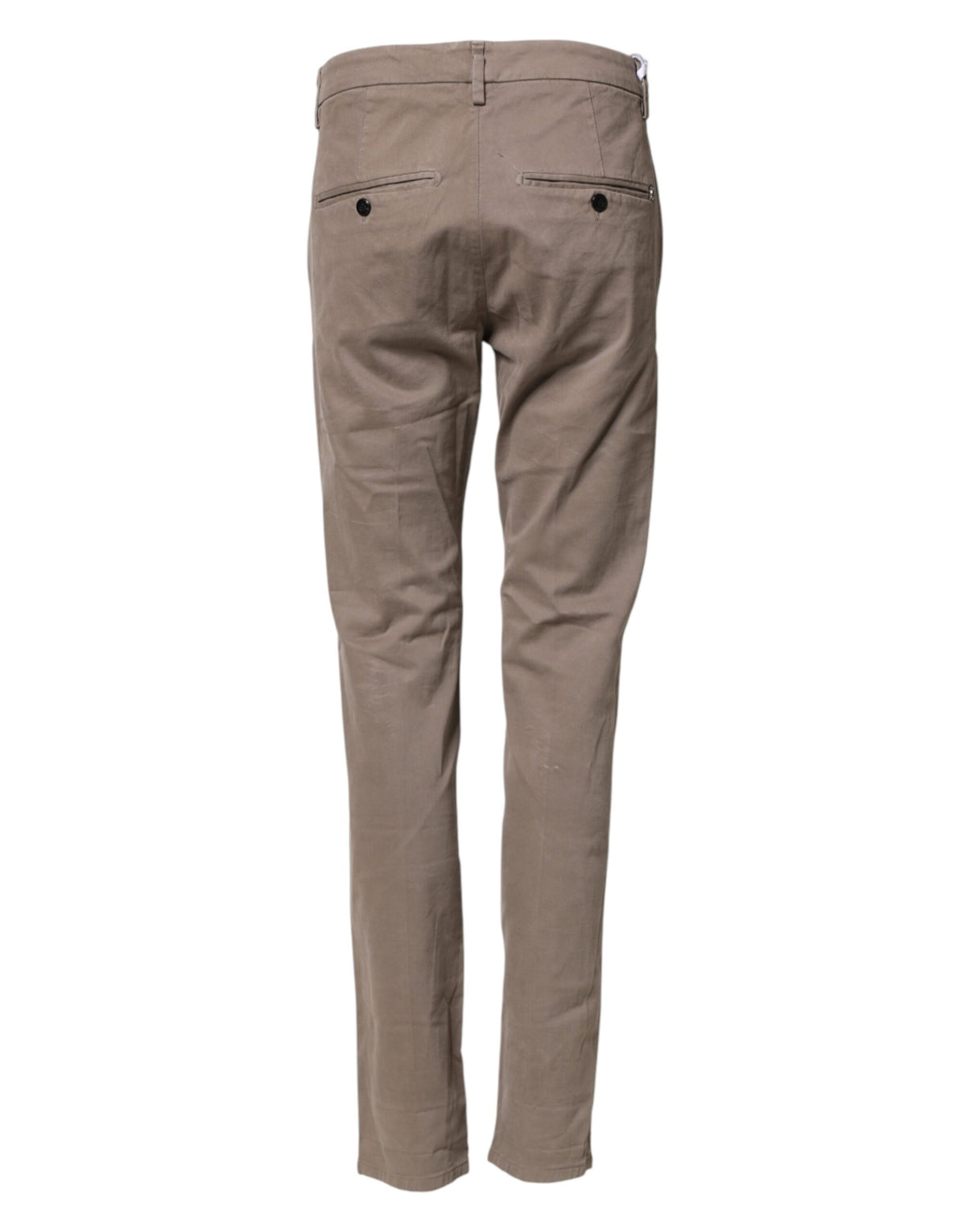 Dondup Cotton Stretch Straight Chino Trouser Women's Brown (Pre-Owned)