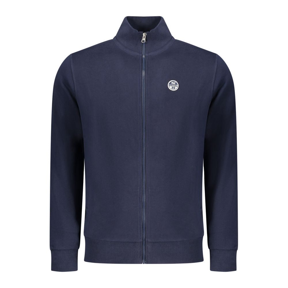 North Sails Blue Cotton Men Men's Sweatshirt