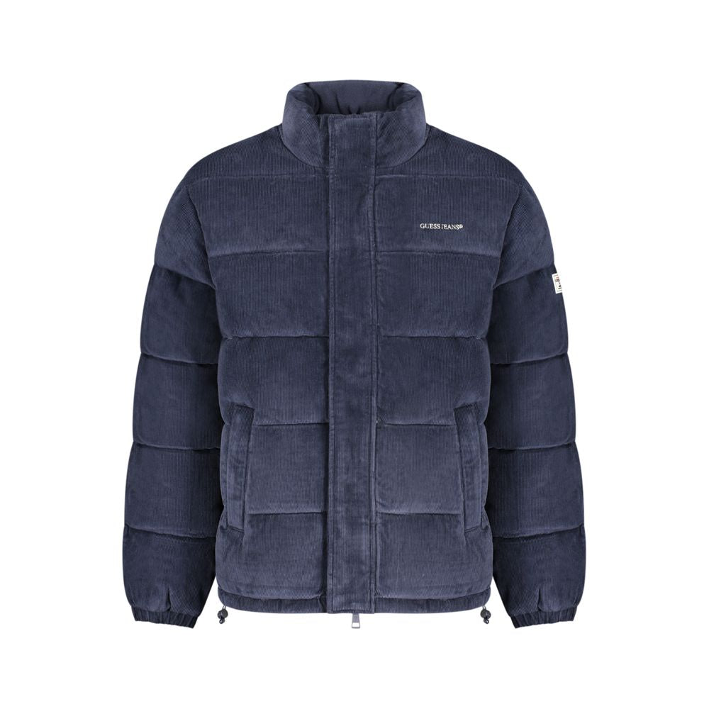 Guess Jeans Blue Polyester Men's Men's Jacket
