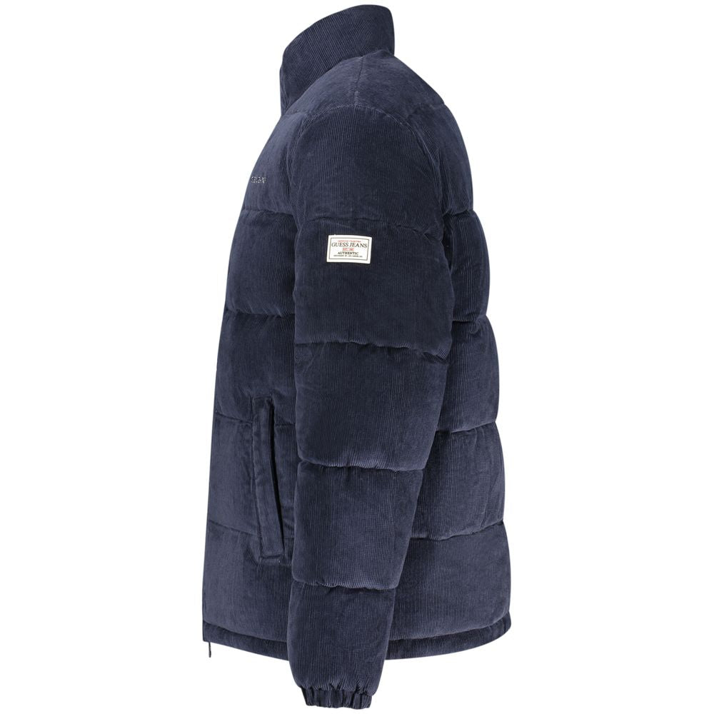 Guess Jeans Blue Polyester Men's Men's Jacket