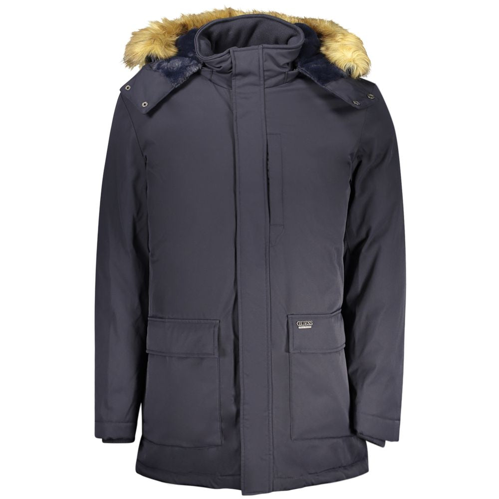 Guess Jeans Beige Polyester Women Men's Jacket