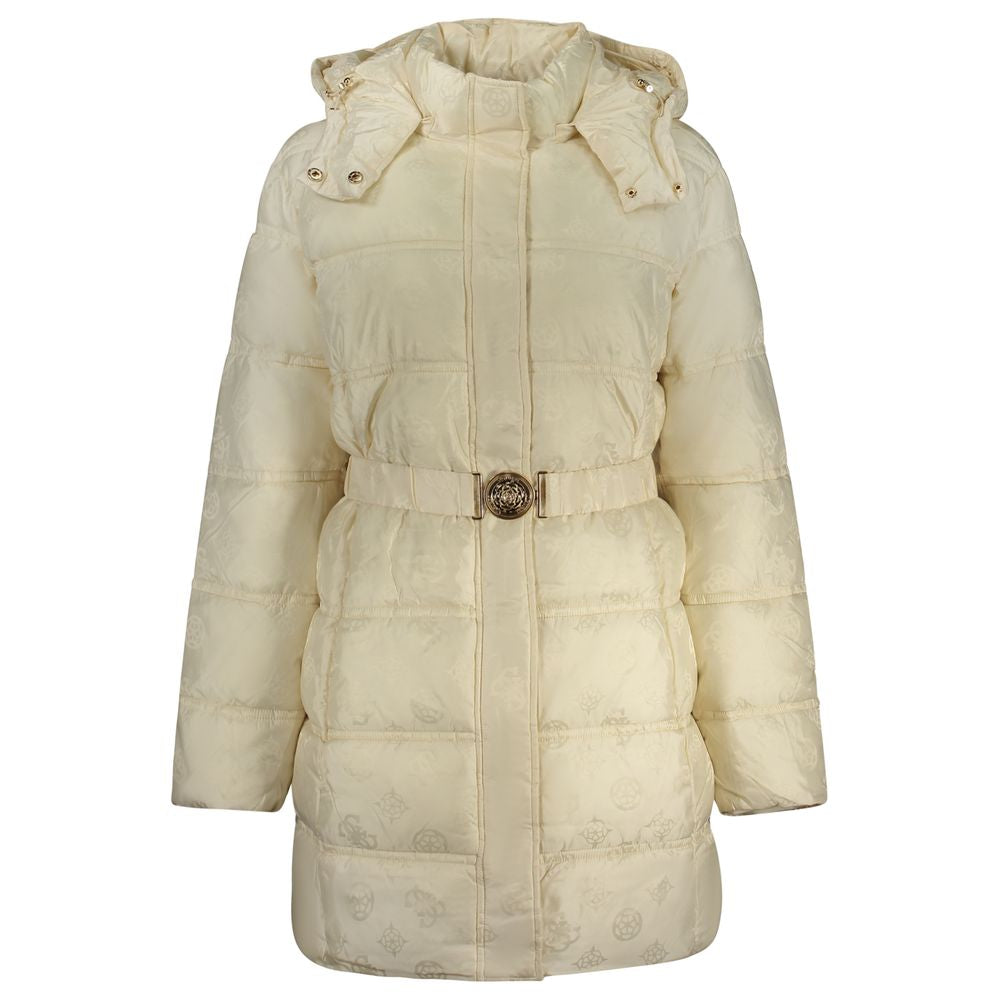 Guess Jeans Beige Poliammide Women's Women's Jacket